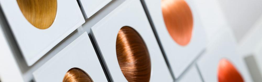 close-up image of hair colour chart