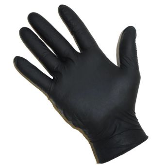 BLACK NITRILE POWDER FREE GLOVES KAZEM