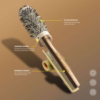 bamboo ceramic hair brush 45 KAZEM