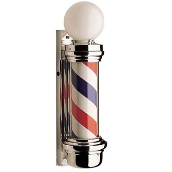 coloray Dome Barber Pole with light and revolve motor by kazem