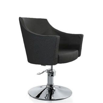 Milan designer hairdressing salon chair black KAZEM