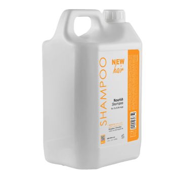 NEWHAIR Nourish shampoo for dry and damaged hair, hair salon gallon size, with argan oil and natural oil