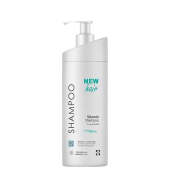 NEWHAIR Vitamin hair shampoo for weak and dull hair with Vitamin E F and C