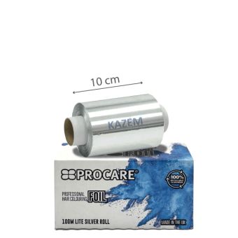 PROCARE LITE SILVER HAIR FOIL ROLL 100MM X 100MTR KAZEM