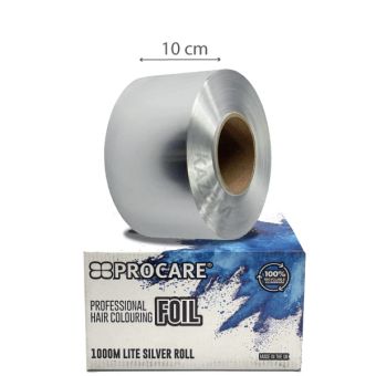 PROCARE LITE SILVER HAIR FOIL ROLL 100MM X 1000MTR KAZEM