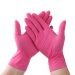 hairdressing and beauty pink gloves nitrile powder free KAZEM